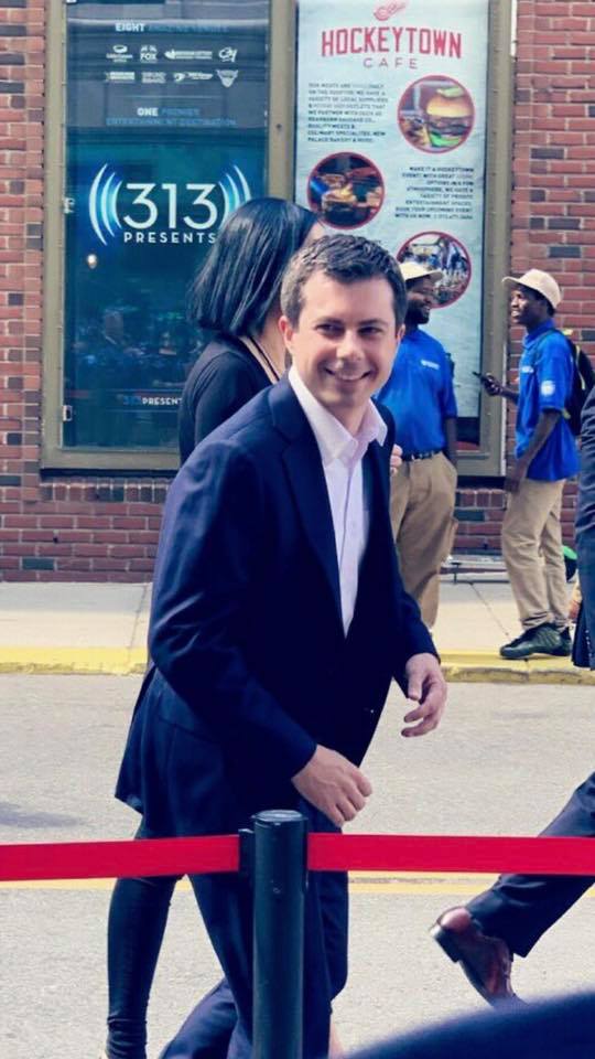 As Pete Buttigieg Arrives for Tonight’s&nbsp;Debate…